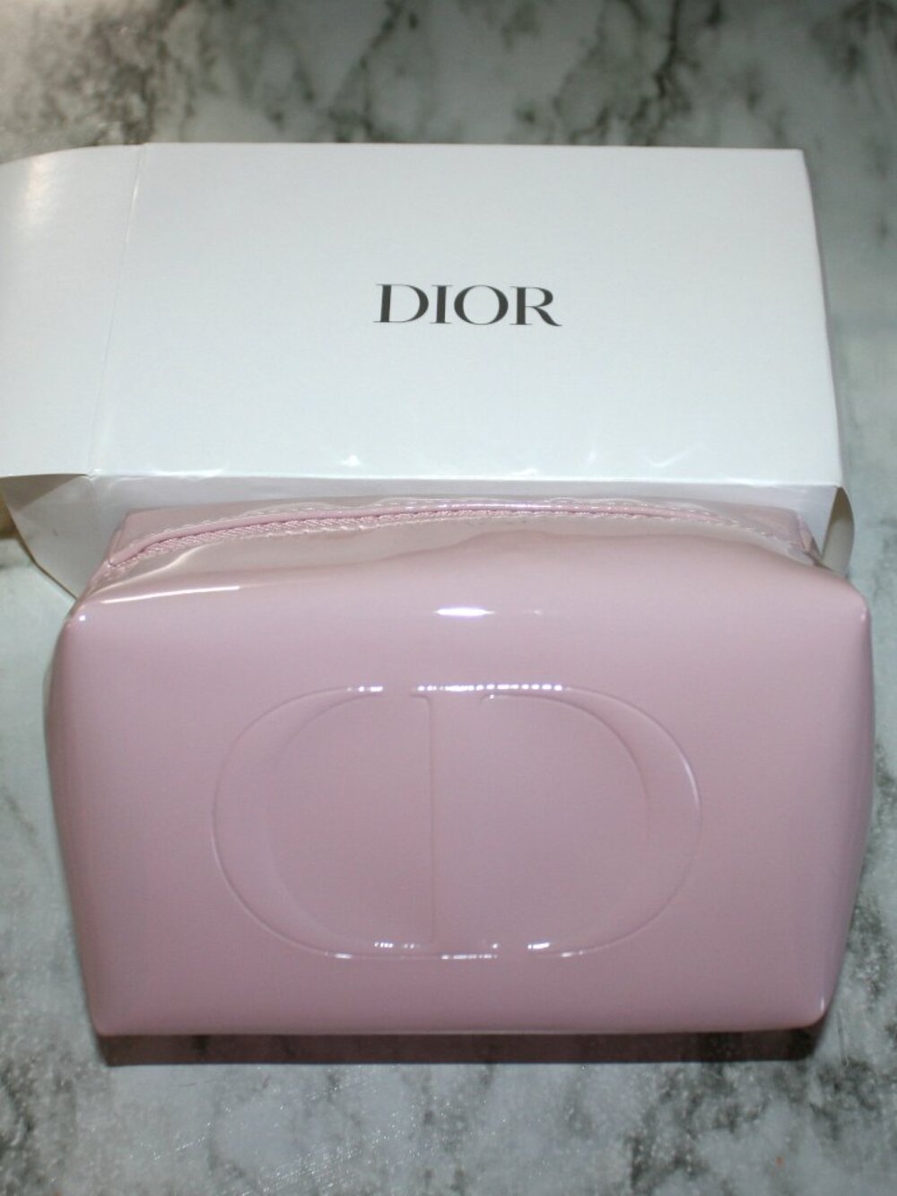 DIOR Makeup Bag 3 Samples Kit Pouch Mascara Lip Cosmetic Pastel Pink Travel Kit